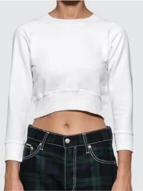 X Karla The Crop Sweatshirt white M fits XS-S